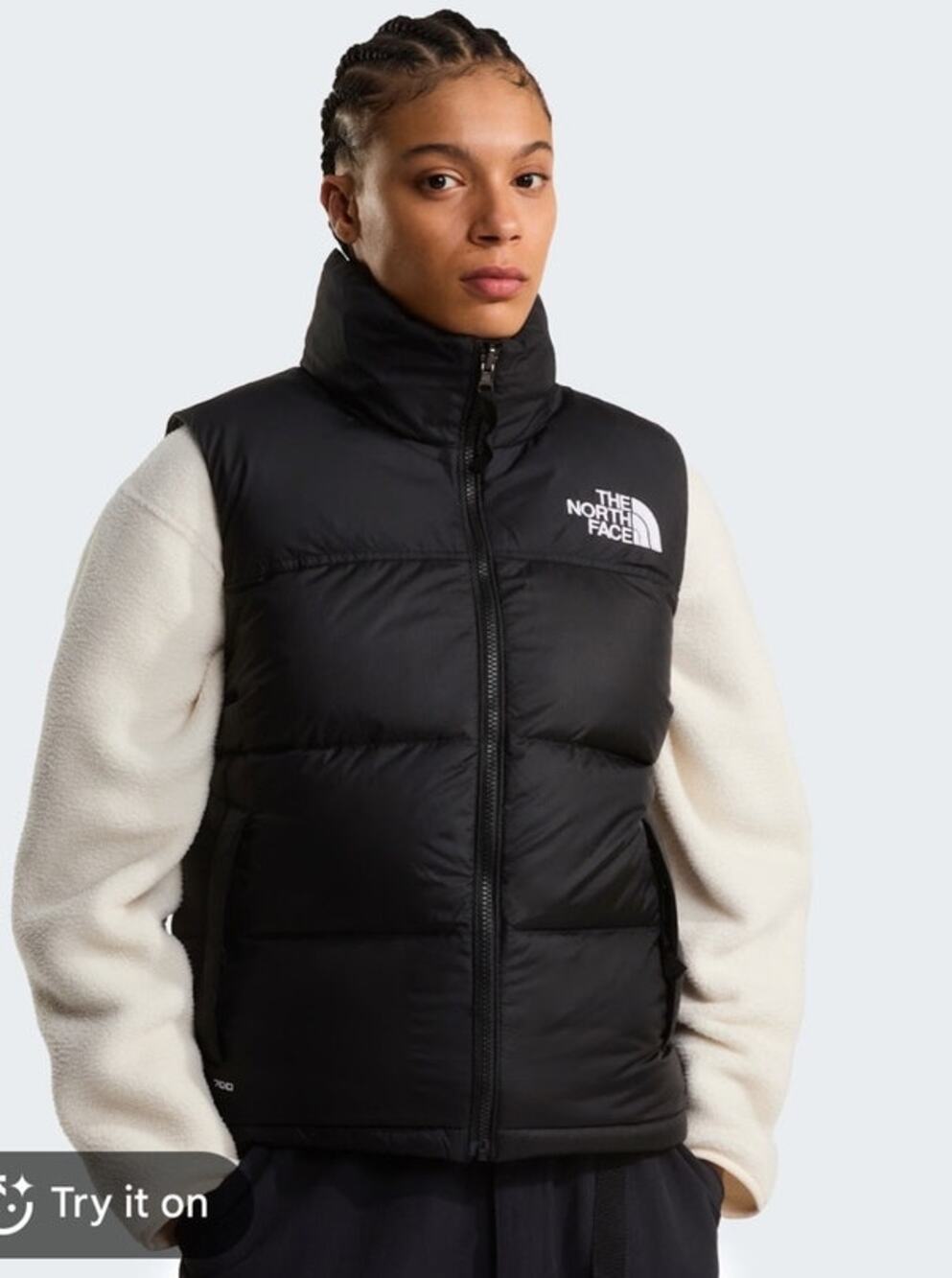 THE NORTH FACE 1996 RETRO NUPTSE DOWN GILET VEST BLACK SIZE XXL WOMENS